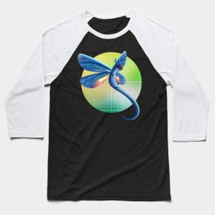 Kawaii Butterfly Dragon - With Background Baseball T-Shirt